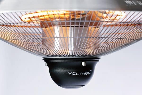 Infrapuna soojendi Veltron UFO CEILING, must, 2,1kW LED valgusega